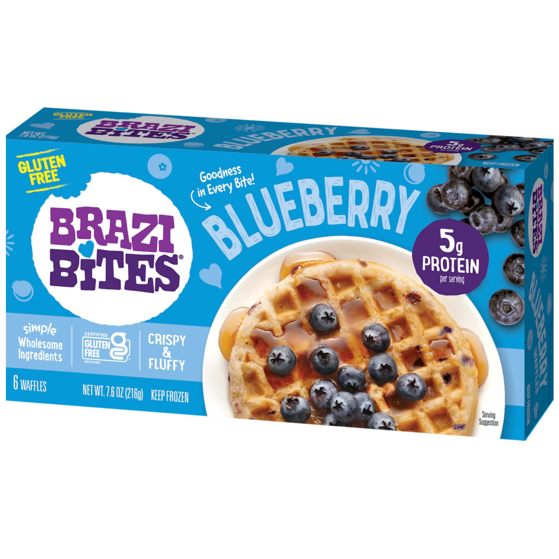 Blueberry Gluten-Free Waffles